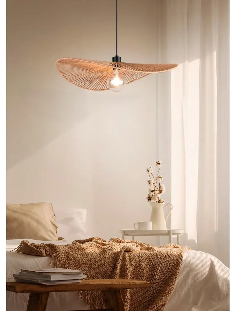 Matt fekete függőlámpa ø 58 cm Laurine – Trio