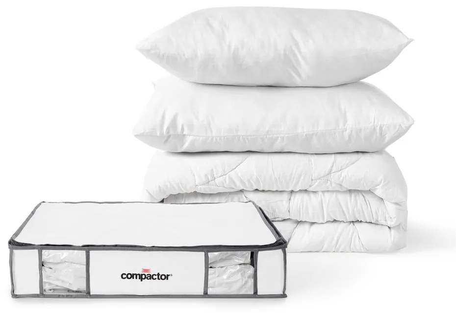 Vákuumos-megerősített textil ruhatároló doboz szett 3 db-os 45x65x15,5 cm Life – Compactor
