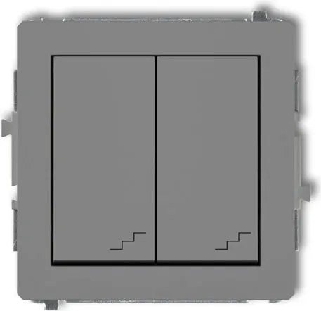 Karlik Deco dupla lépcső összekötő szürke matt