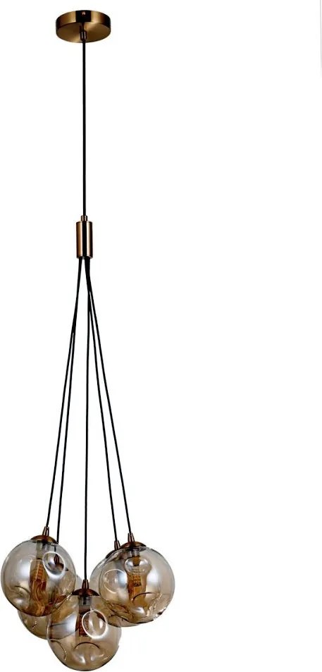ITALUX PND-54456-5-HB-AMB PERLOS Többágú Függesztett Lámpa G9 IP20