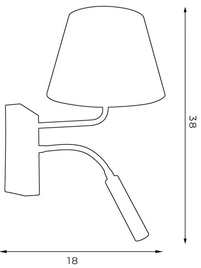 Fali lámpa ARDEN 1xE27/60W+1xG9/8W/230V zöld/arany