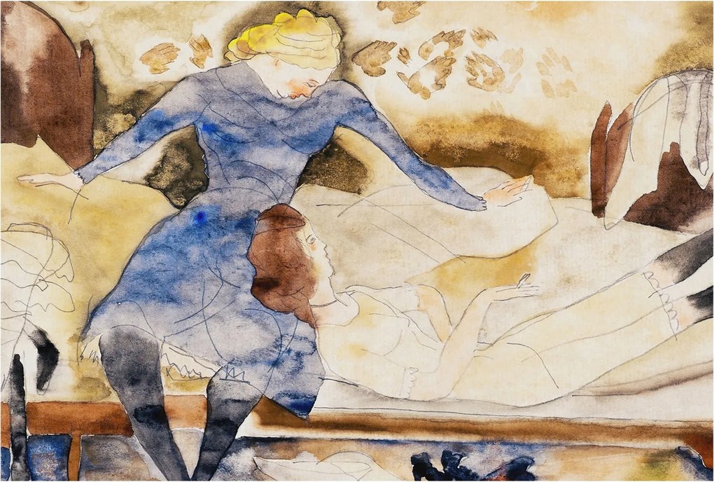 Fotótapéta Flizelin Dekoratív Hálószoba Női nyugalom 104x70 Ragasztó