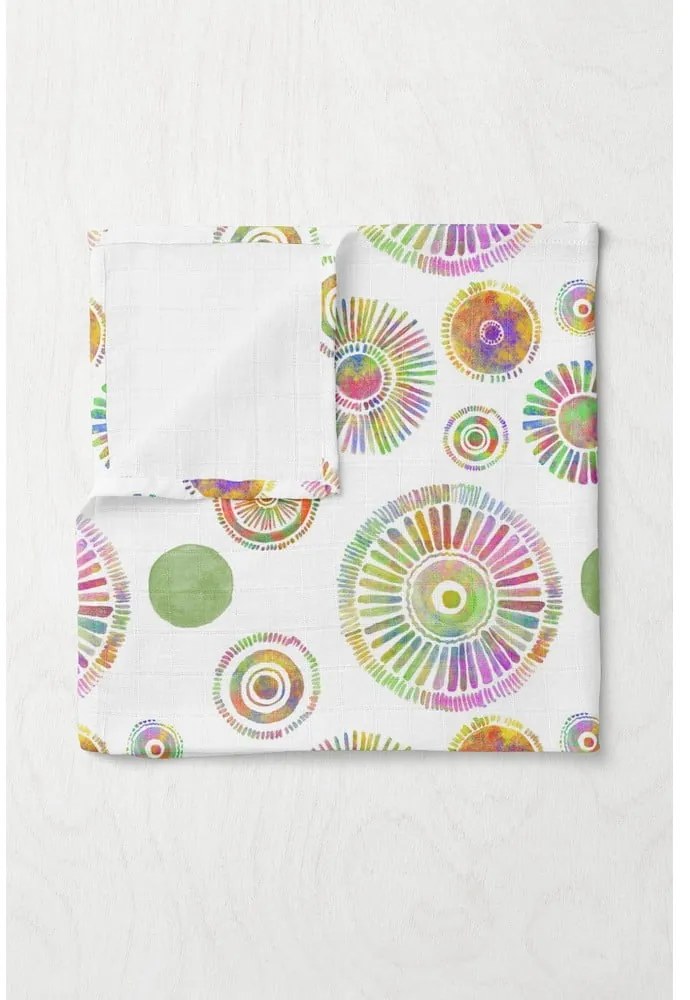 Fehér muszlin gyerek takaró 75x100 cm Maya – Mijolnir