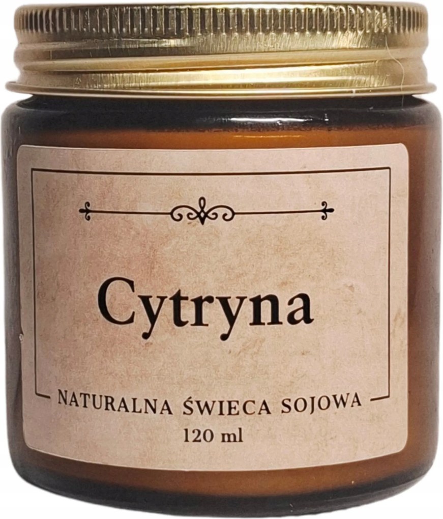 Természetes szójagyertya – Citrom illat 120 ml kézzel készített