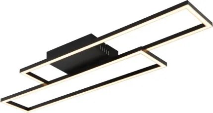 Globo 67363-30 Mennyezeti lámpa, matt fekete műanyag, fehér műanyag, mozgatható, HxSzxM: 800x220x56mm, tartozék: LED 30W 230V, 3650lm forrás, 1700lm kimenet, 3000K