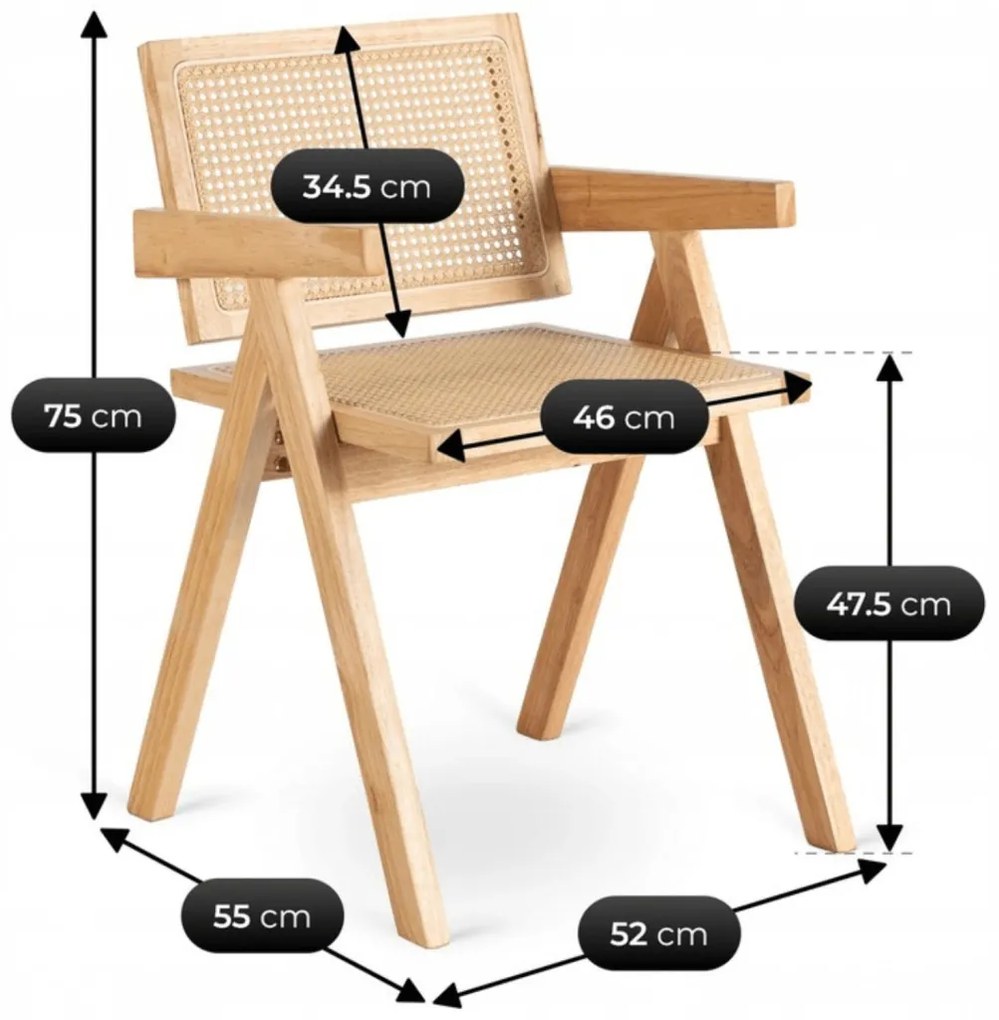 Étkezőszék Tölgy/Bézs Színben. MADERA