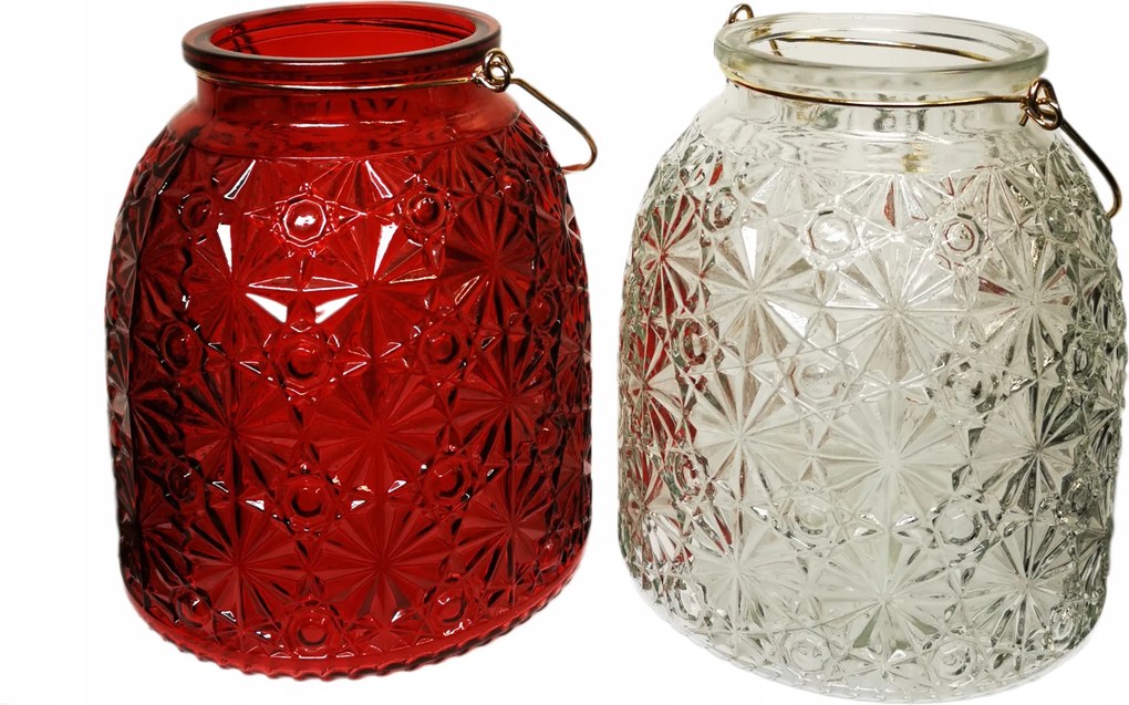 Gyertyatartó Üveg Virág Váza Dekoratív MIX