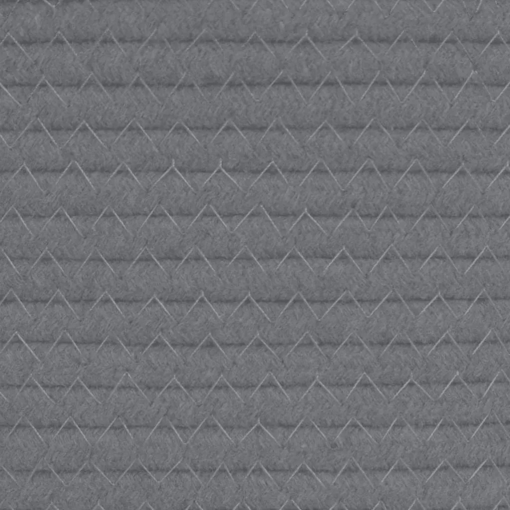 szürke-fehér pamut tárolókosár Ø51 x 33 cm