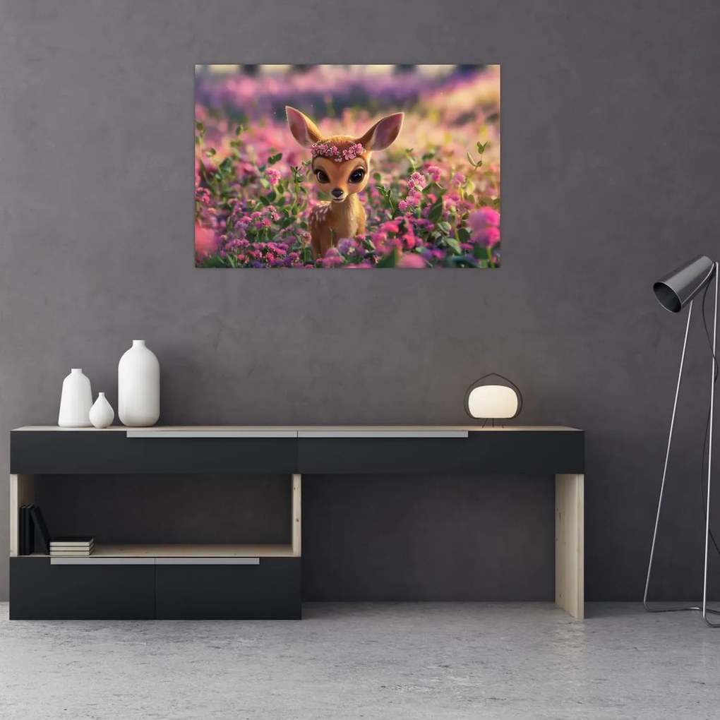 Kép - Aranyos őzike (90x60 cm)