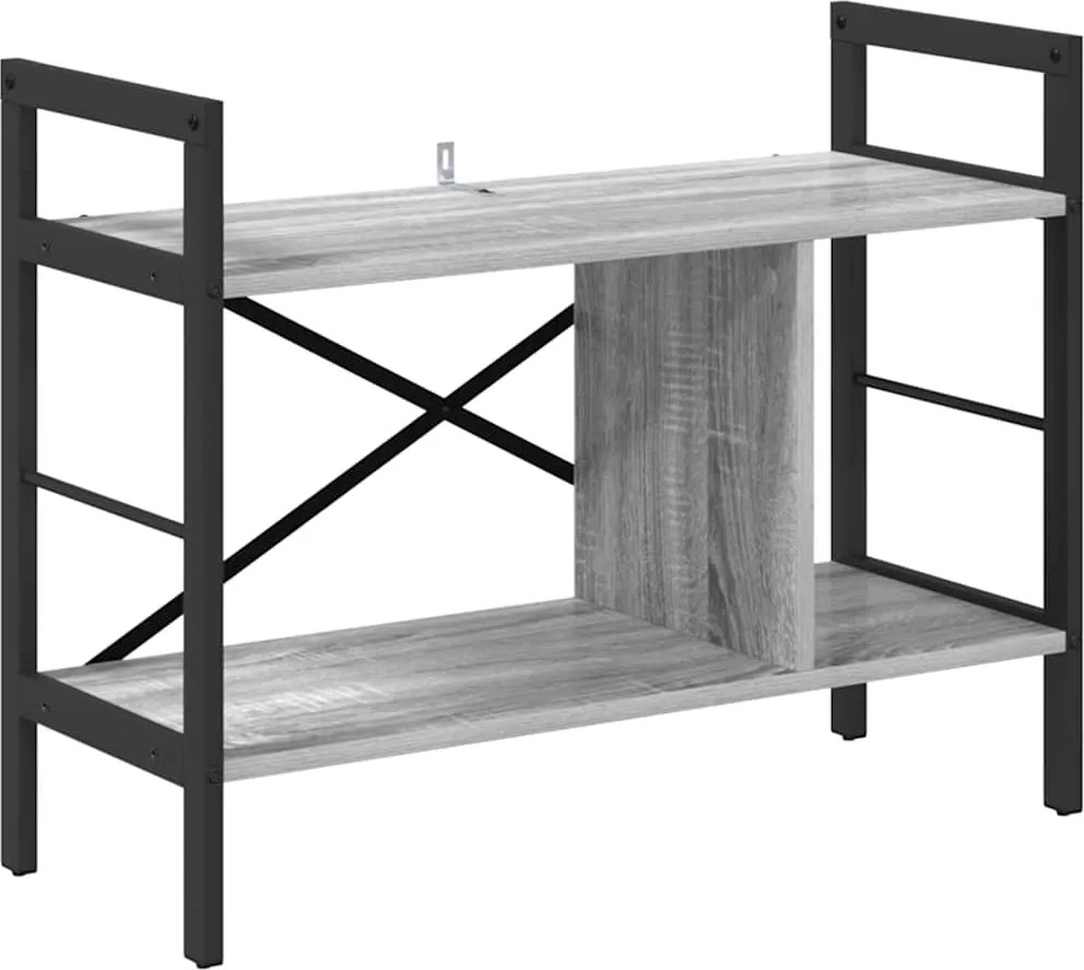 vidaXL Könyvespolc Szürke Sonoma 75 x 30 x 58,5 cm Faanyag