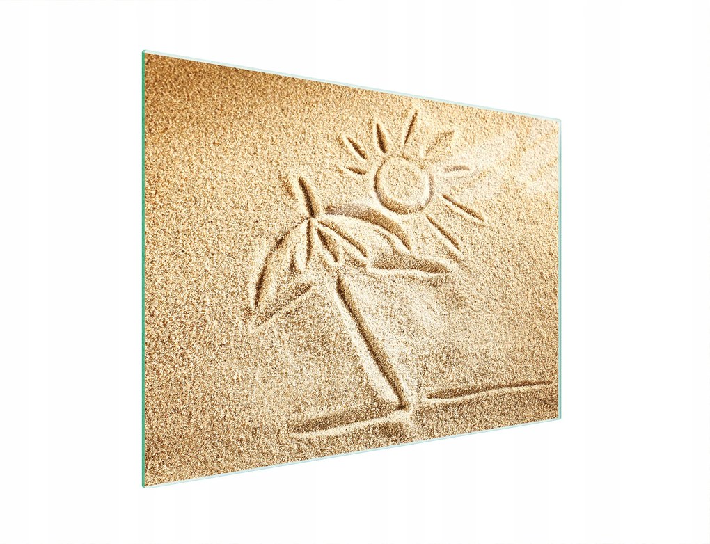 Üveg Vágódeszka 30x22 Strand Edzett Üveg