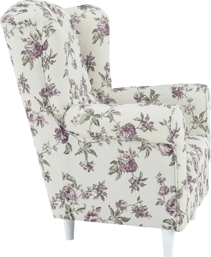 Füles fotel, szövet rose 18, CHARLOT