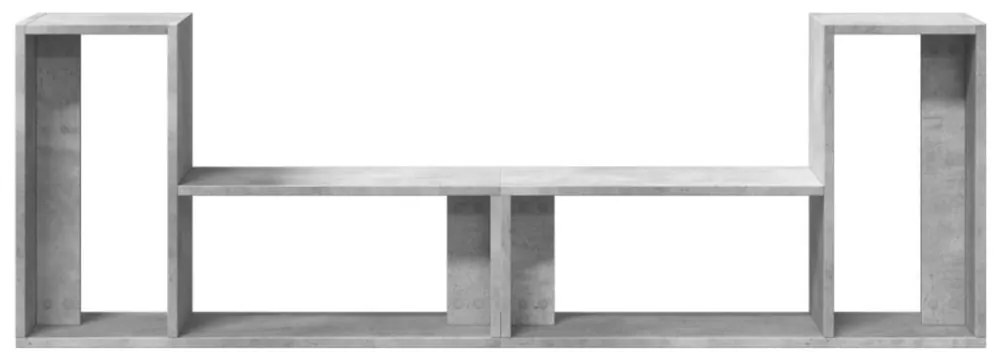2 db betonszürke szerelt fa TV-szekrény 75 x 30 x 50 cm