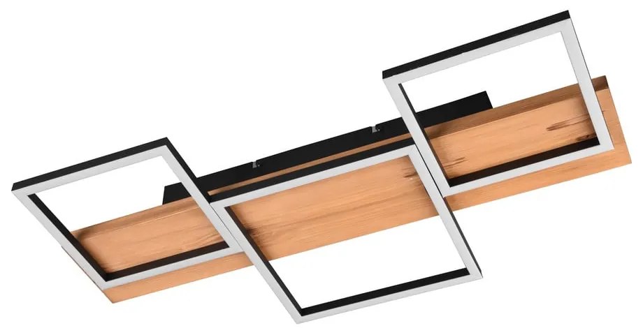 Fekete-natúr színű LED dimmelhető mennyezeti lámpa 34x65 cm Harper – Trio