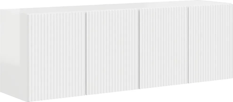 vidaXL TV Fali Szekrény 2 pcs Magas Fényű Fehér 59,5 x 31 x 40 cm