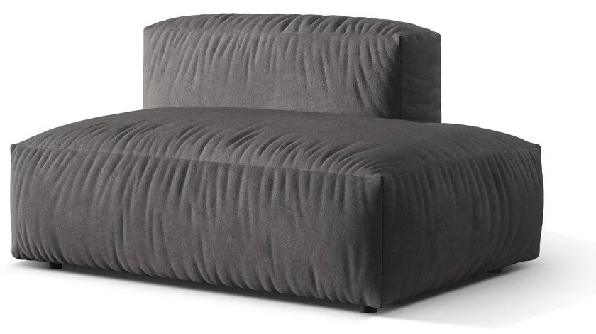 Szürke bársony kanapé modul (jobb oldali) Martina – Micadoni