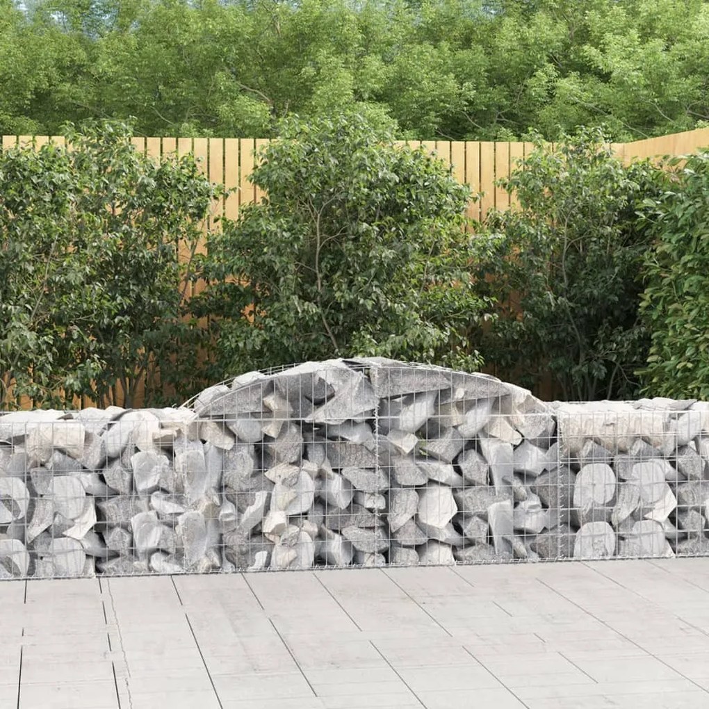 20 db íves horganyzott vas gabion kosár 300x50x60/80 cm