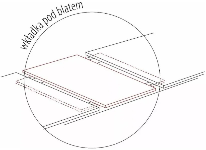 Exel kihúzható asztal tölgy/ezüst