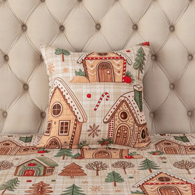 Mikroszálas párnahuzat GINGER HOME 45x45 cm, színes kivitel