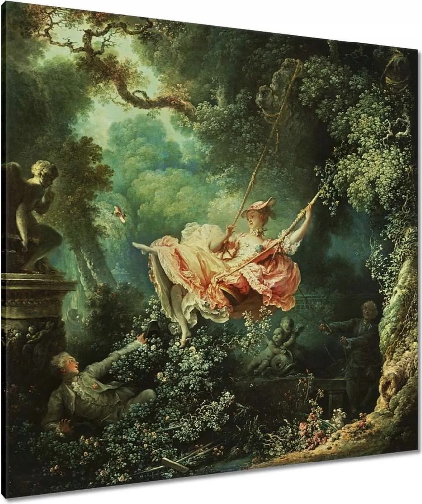 Vászonkép 90x90 Fragonard hinta