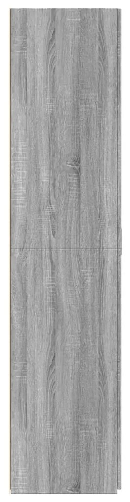 szürke sonoma szerelt fa magasszekrény 80 x 42,5 x 185 cm