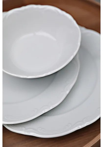 18 részes étkészlet fehér/porcelán