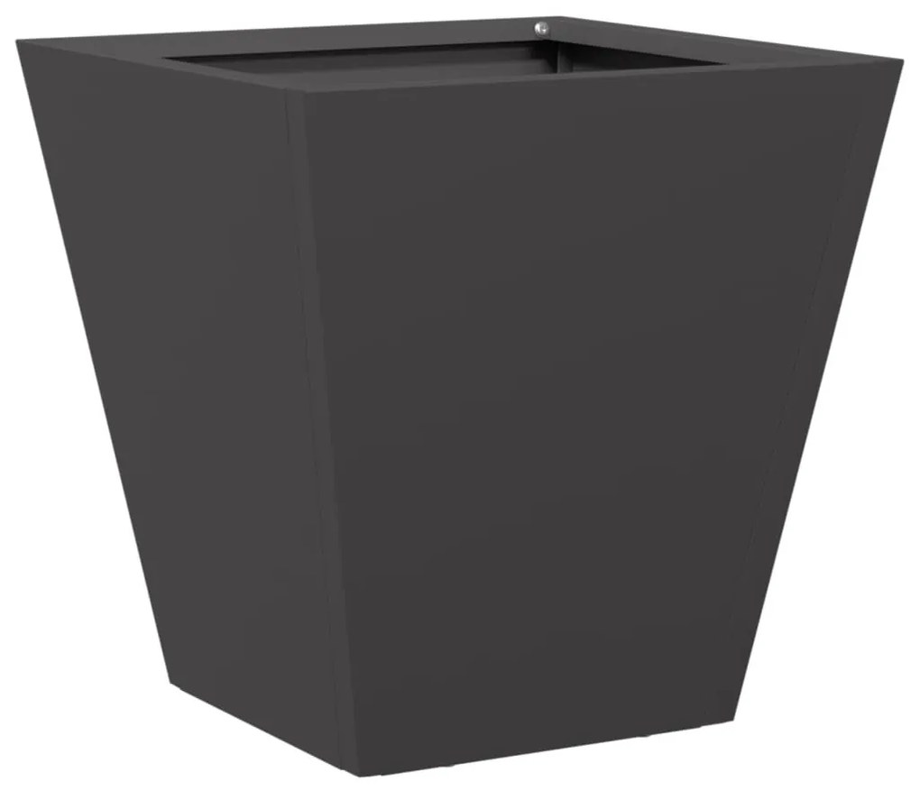 2 db fekete acél kerti növénytartó 30 x 30 x 30 cm