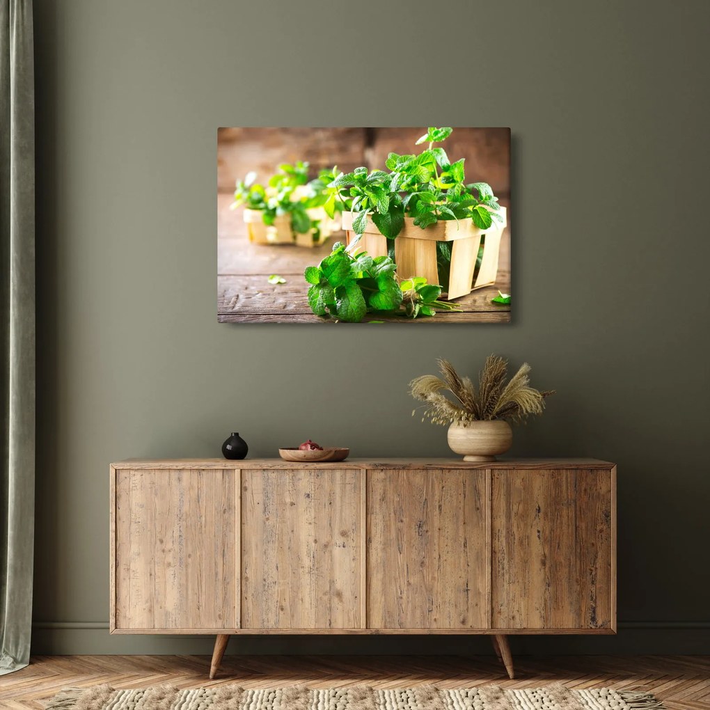 Friss menta képe (90x60 cm)