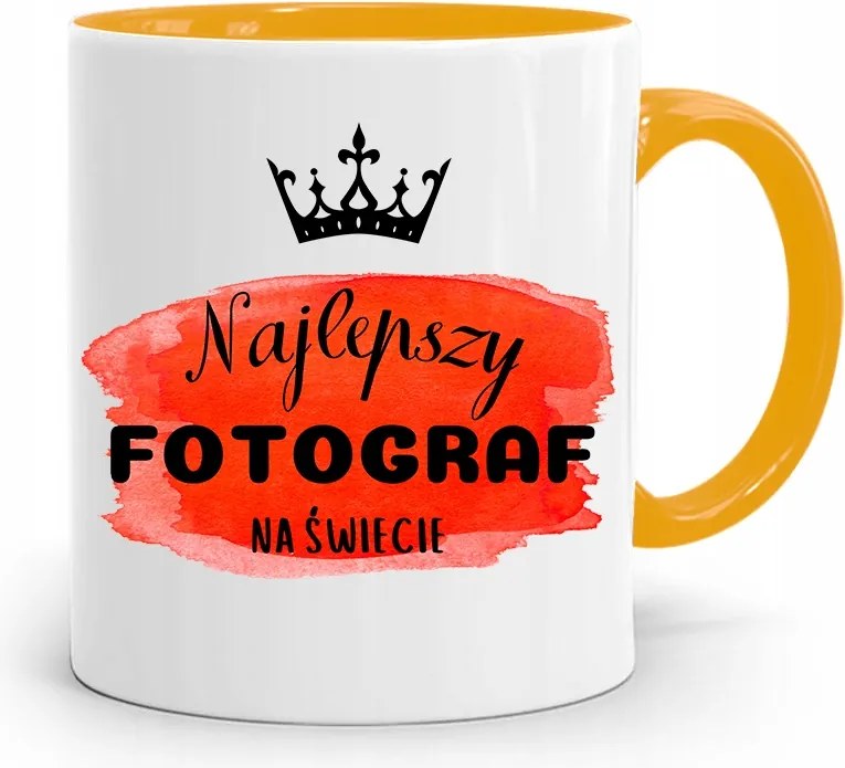 Sárga Fotós Bögre A Világ Legjobb Fotósa fényképes nyomtatással