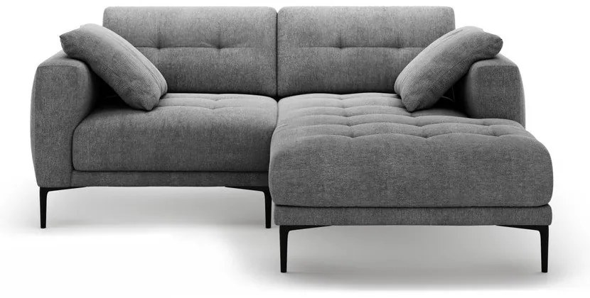 Szürke sarokkanapé (jobb oldali-heverő résszel) Bemy – Micadoni