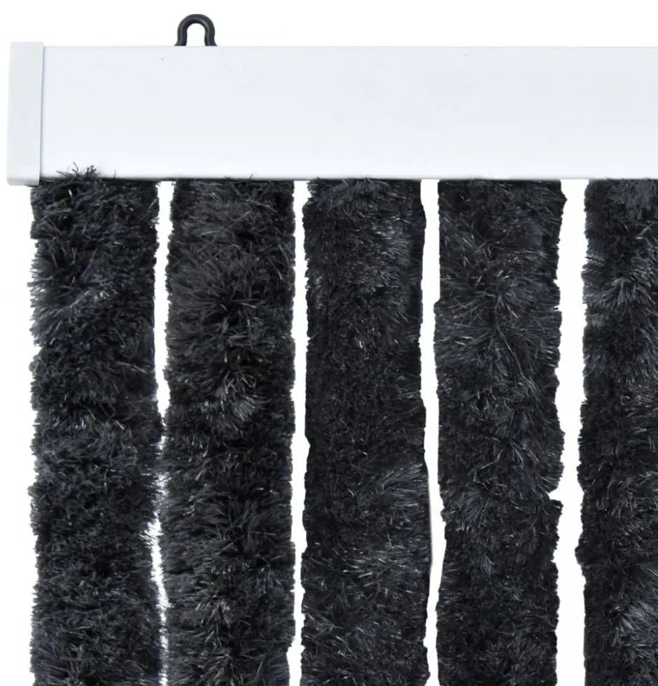 antracitszürke zsenília rovarfüggöny 56 x 200 cm