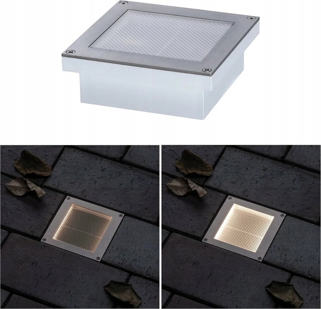 Paulmann napelemes Led talajlámpa Aron 10x10 cm, mozgásérzékelővel, IP67