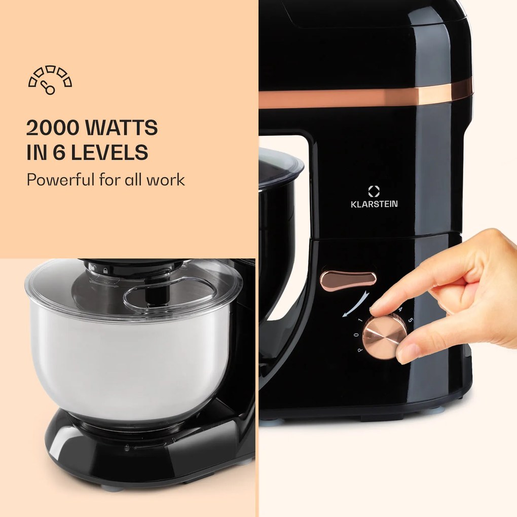 Lucia Elegance, konyhai robotgép, mixer, húsdaráló, 2000 W, BPA mentes