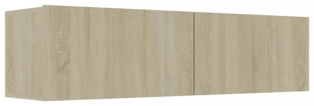sonoma tölgy szerelt fa TV-szekrény 120 x 30 x 30 cm