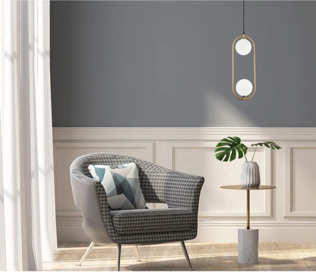 ITALUX PND-3965-2-BRO LUPUS Egyágú Függesztett Lámpa Fém G9 IP20