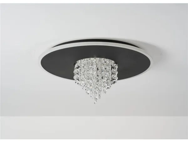 Searchlight 21126-32BK - DELUGE LED dimmelhető mennyezeti lámpa 20W/230V Ø 31,5 cm fekete