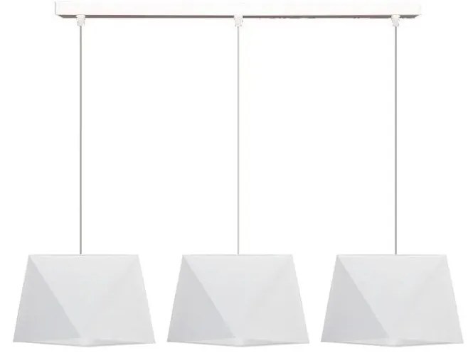 Csillár zsinóron DIAMENT 3xE27/60W/230V fehér