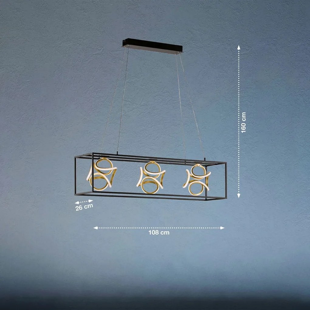 Fischer&Honsel Gesa 60404 Lepel lámpa 3x19W/LED 3000K 7200 lm IP20