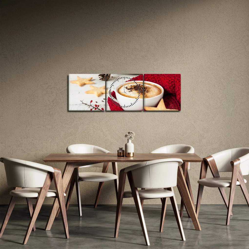 Kép - Cappuccino (órával) (90x30 cm)