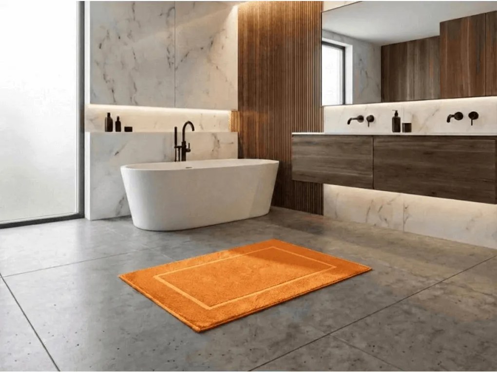 Hotel narancssárga fürdőszobaszőnyeg 750g/m2