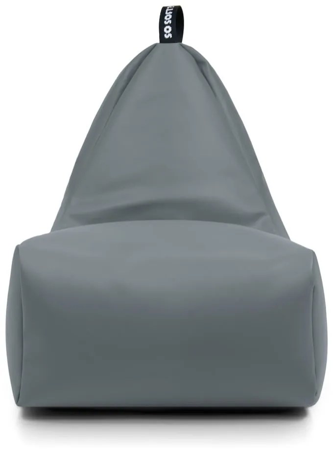 Narancssárga bőrutánzat gyerek babzsákfotel Chill M – So Soft?