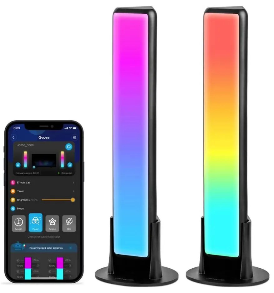 Govee - 2 db Flow Plus SMART LED TV & Gaming RGBICWW Wi-Fi szett