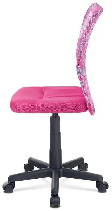 Gyerek Forgószék, Magasságállítás, Rózsaszín Hálós. KA-2325 PINK