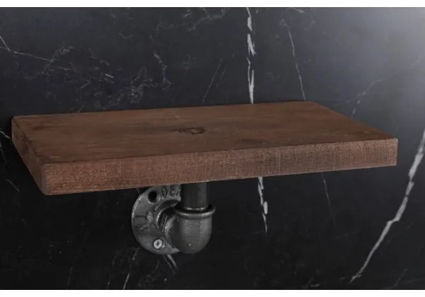 KÉSZLET 3x Fali polc BORURAF fenyő/fekete