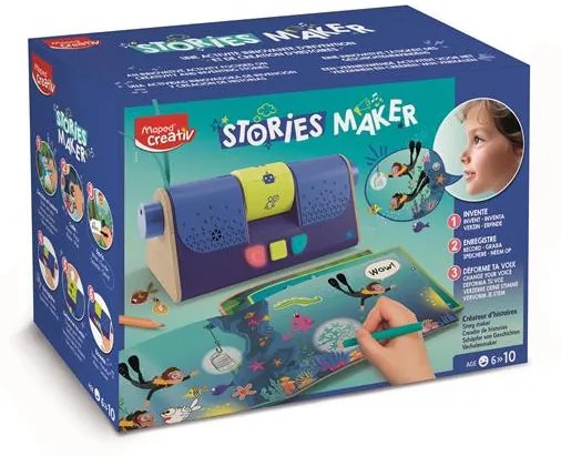 Történetkészítő készlet, hangfelvevővel, MAPED CREATIV Stories Maker (IMAC907078)