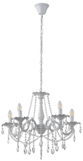 Csillár láncon 5xE14/15W/230V