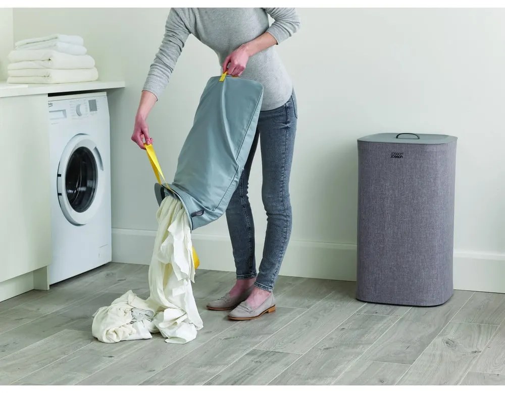 Tota szürke textil szennyeskosár, 60 l - Joseph Joseph