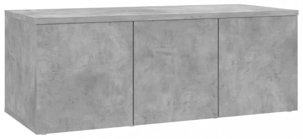 betonszürke szerelt fa TV-szekrény 80 x 34 x 30 cm