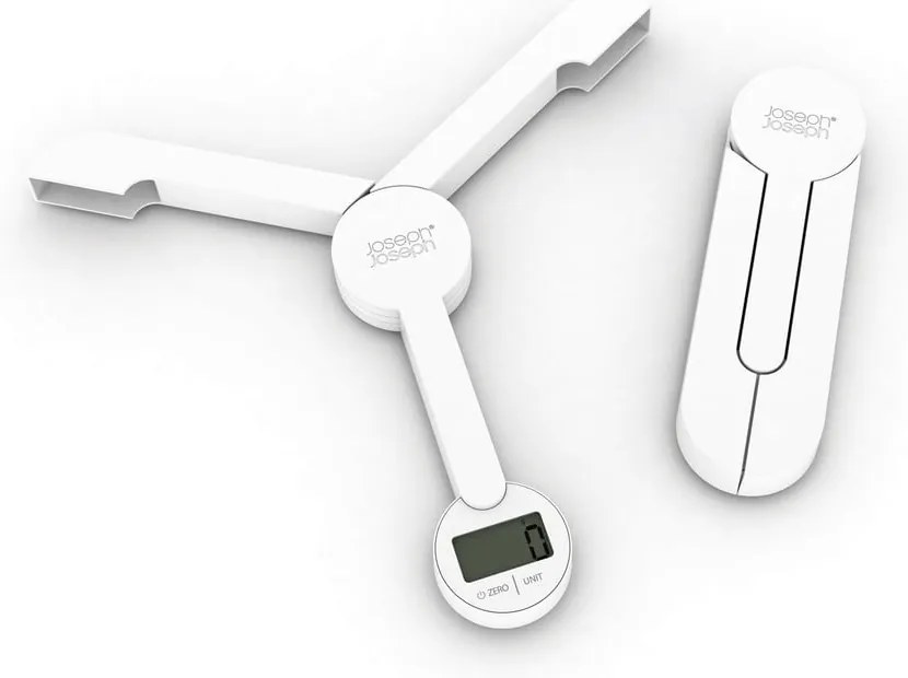 TriScale fehér összecsukható digitális konyhai mérleg - Joseph Joseph