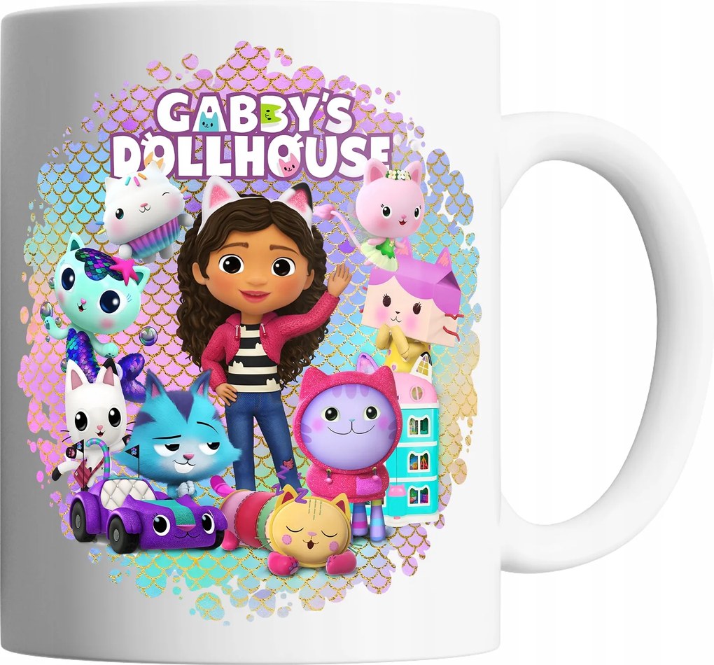 Bögre 330ml Gabi Macskaház Születésnapi Ajándék Ajándék Név